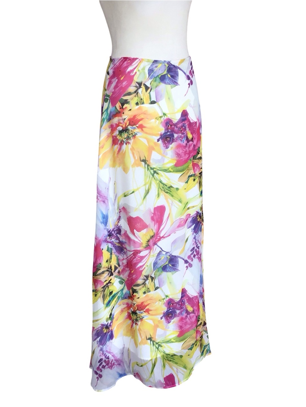 Yumi Kim Silk Floral Maxi Skirt
